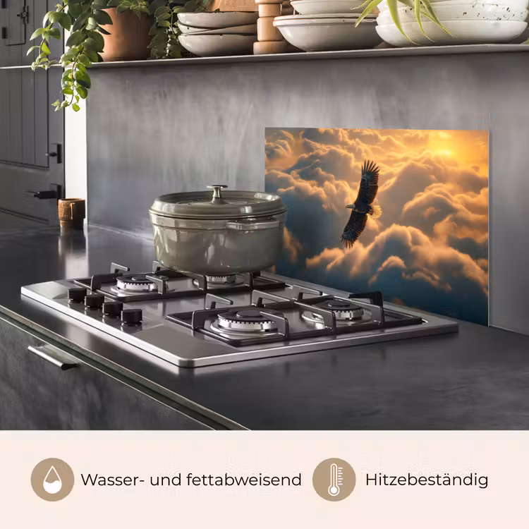 Adelaar - Wolken - Zon keuken achterwand spatscherm klein -usp_DE