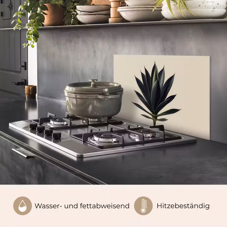 Agaveplant - Symmetrisch - Groen keuken achterwand spatscherm klein -usp_DE