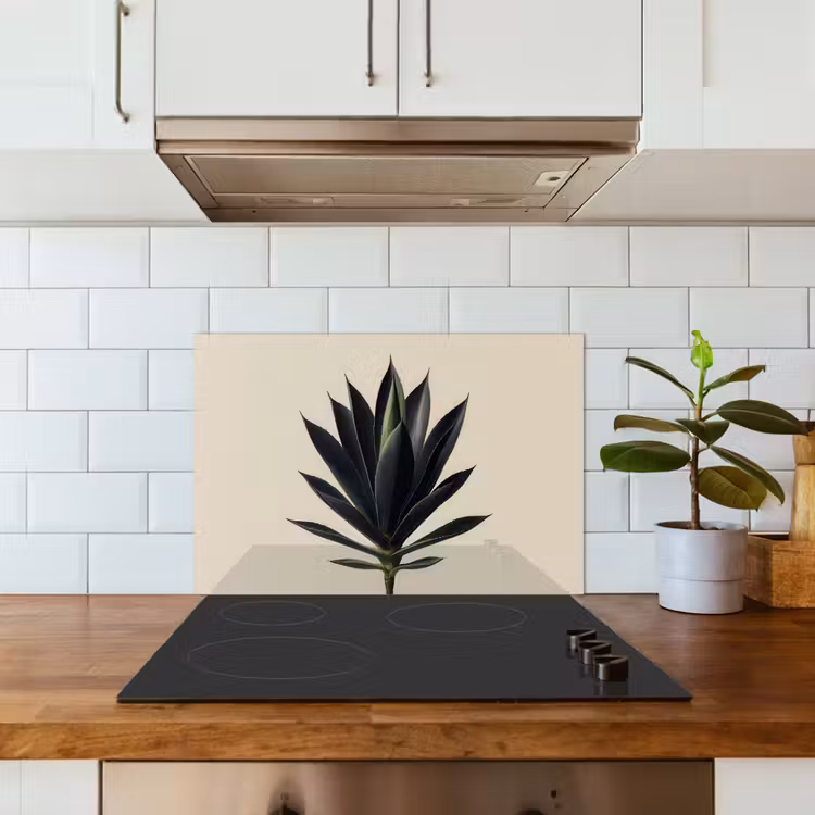 Agaveplant - Symmetrisch - Groen keuken achterwand spatscherm klein -sfeer2
