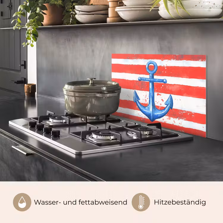 Anker - Verfspatten - Rood - Blauw keuken achterwand spatscherm klein -usp_DE