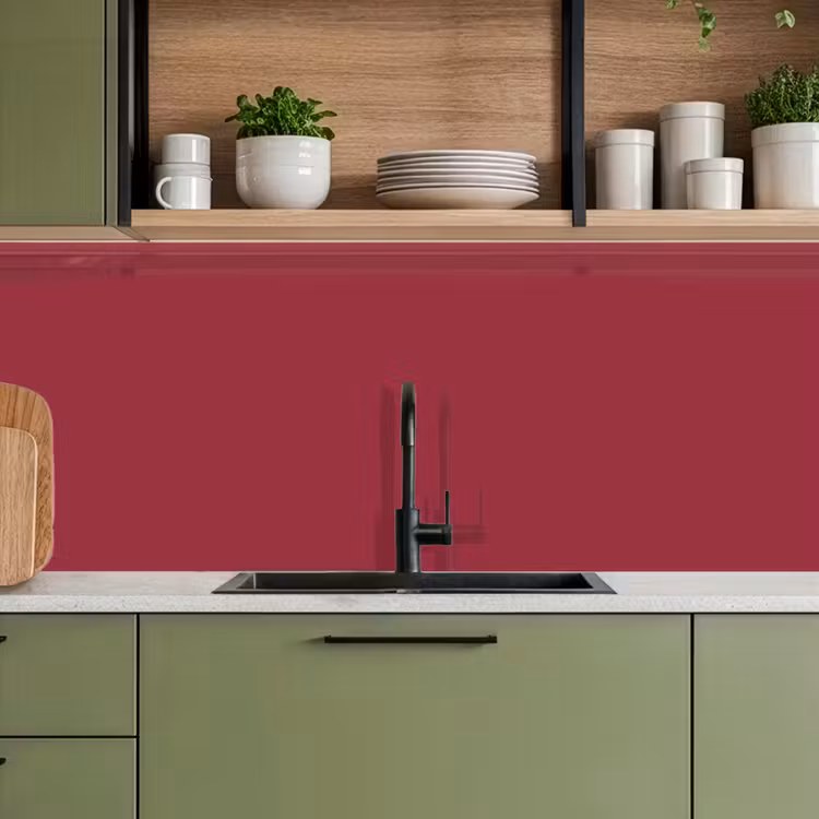 Antique - Ruby - Rood keuken achterwand 2 middel 871 -sfeer3