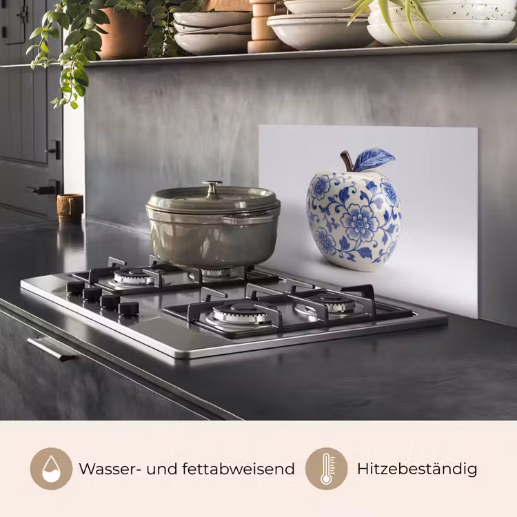 Appel - Blauw - Klassiek keuken achterwand spatscherm klein -usp_DE