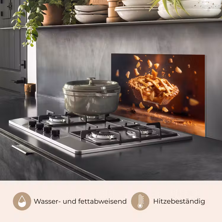 Appel - Taart - Warm - Eten keuken achterwand spatscherm klein -usp_DE
