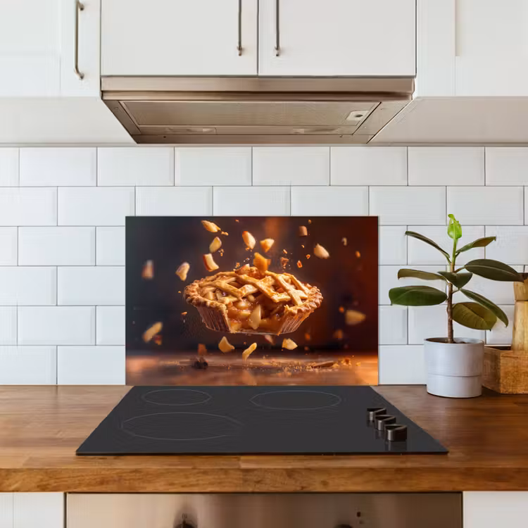 Appel - Taart - Warm - Eten keuken achterwand spatscherm klein -sfeer2
