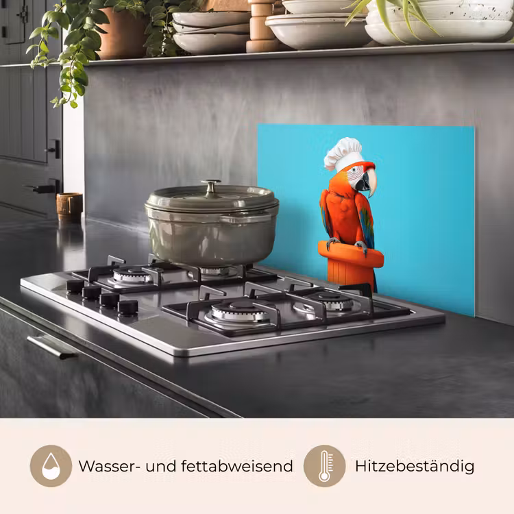Ara - Koksmuts - Sokkel - Grappig keuken achterwand spatscherm klein -usp_DE