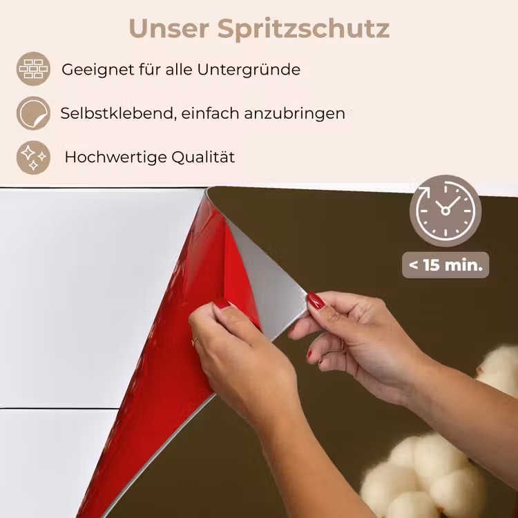 Takken - Katoen - Wit - Bollen keuken achterwand spatscherm klein -spatscherm_DE