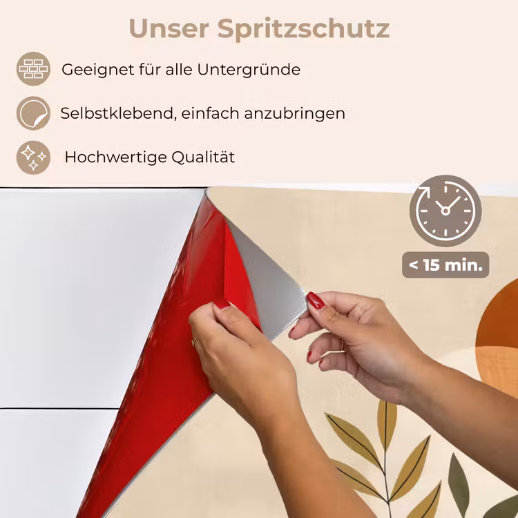 Takken - Vormen - Abstract keuken achterwand spatscherm klein -spatscherm_DE