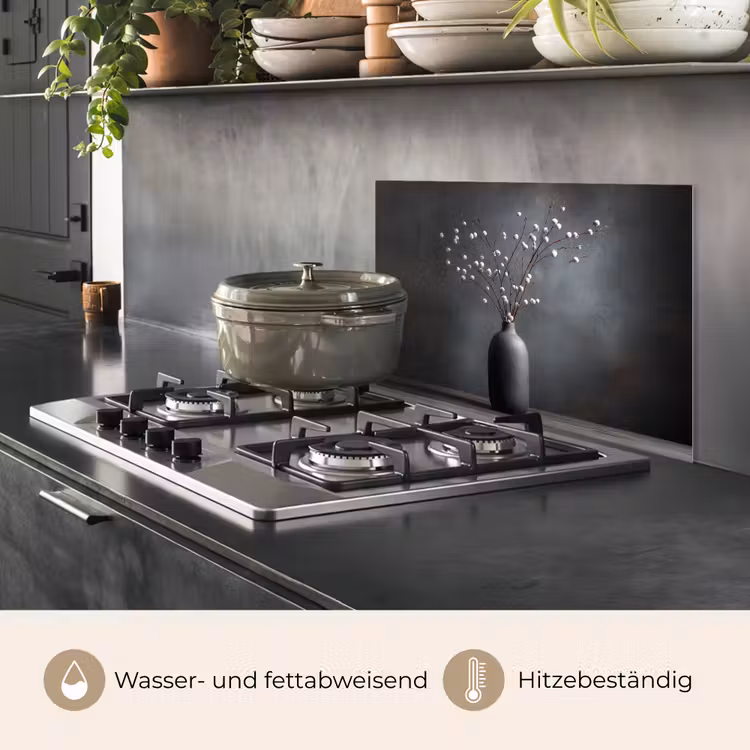 Takken - Vaas - Bolletjes - Wit keuken achterwand spatscherm klein -usp_DE