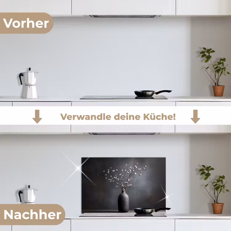 Takken - Vaas - Bolletjes - Wit keuken achterwand spatscherm klein -voor_na_DE