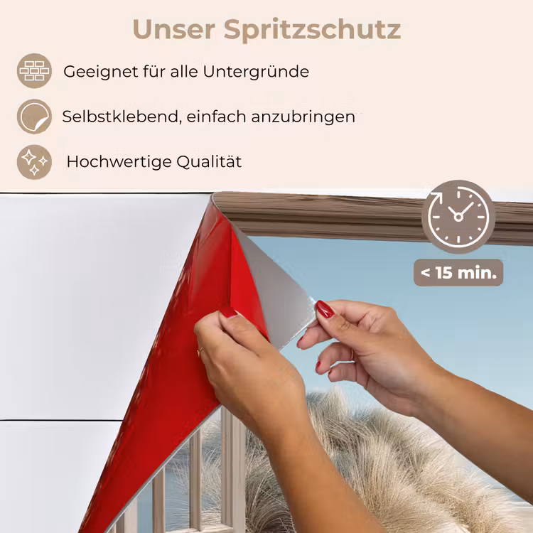 Doorkijk - Helmgras - Duinen - Zee - Landschap keuken achterwand spatscherm klein -spatscherm_DE