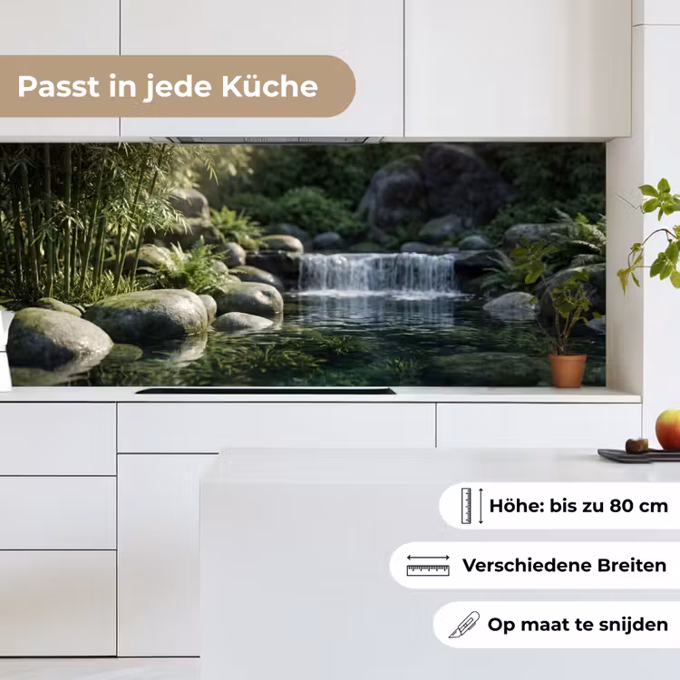 Beek - Waterval - Natuur - Groen keuken achterwand 2 middel -sfeer4_DE