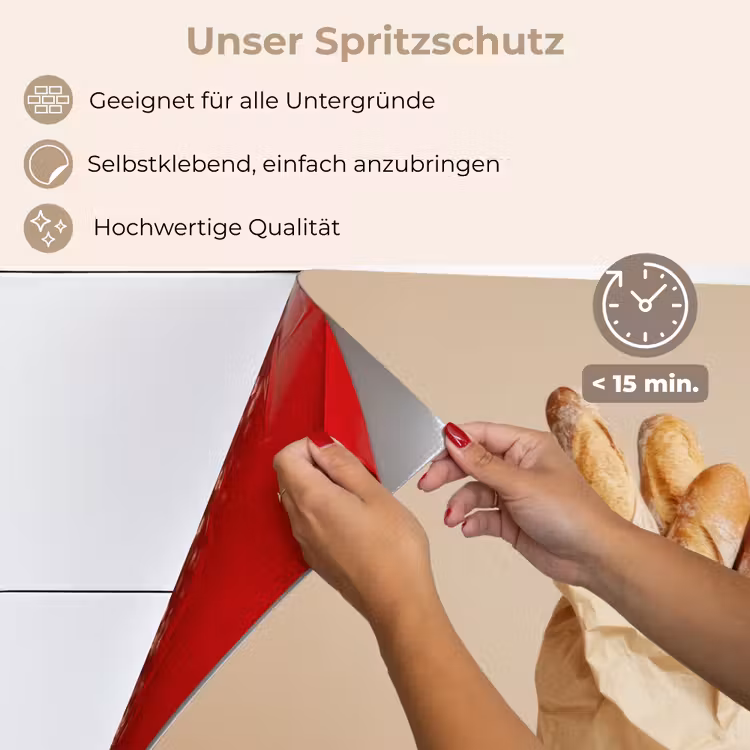 Baguette - Brood - Stokbrood - Beige keuken achterwand spatscherm klein -spatscherm_DE