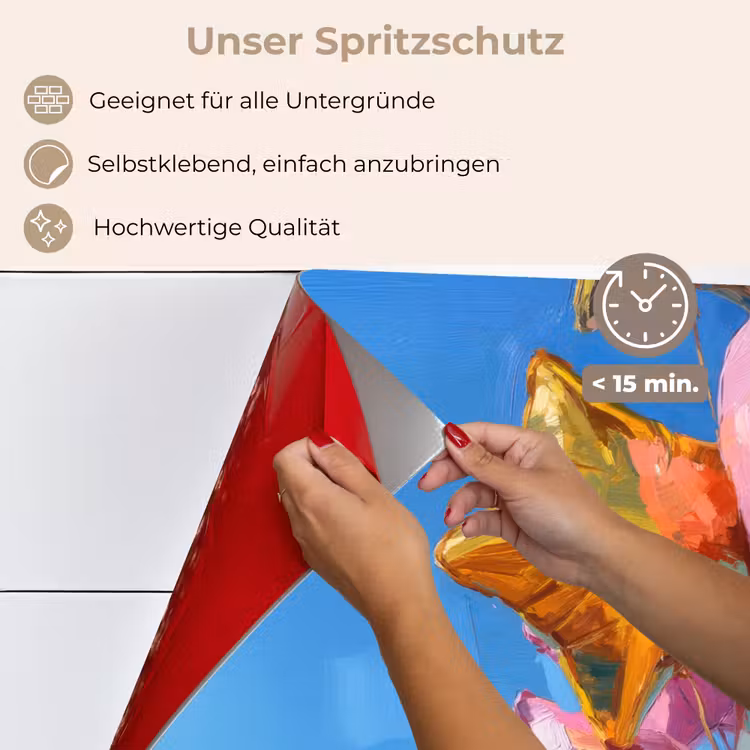 Ballonnen - Goud - Stervorm - Roze keuken achterwand spatscherm klein -spatscherm_DE