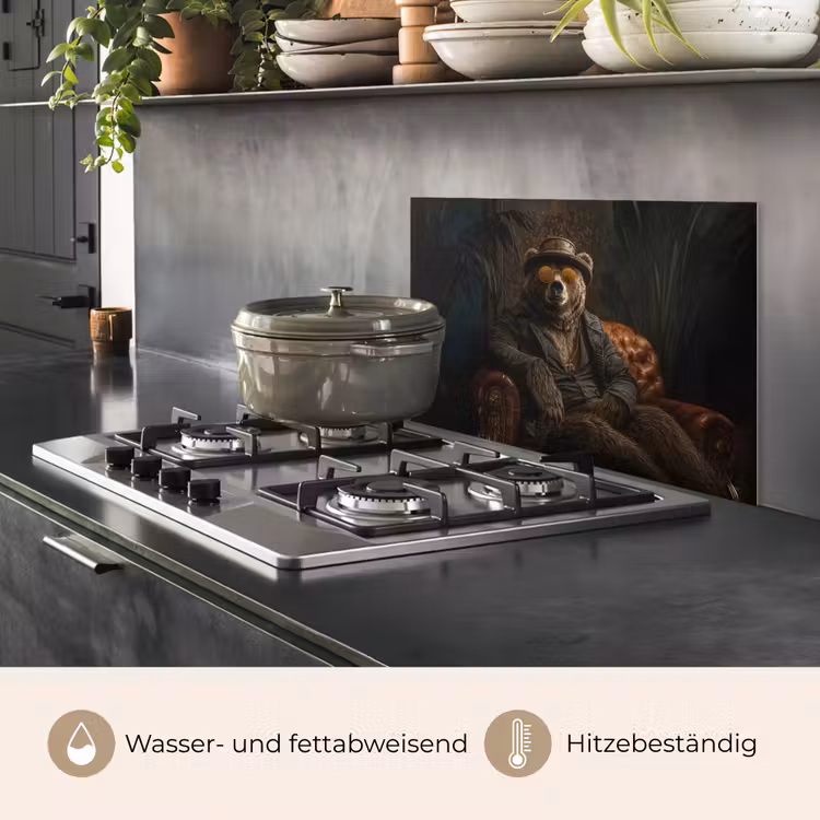 Beer - Bruin - Pak - Hoed keuken achterwand spatscherm klein -usp_DE