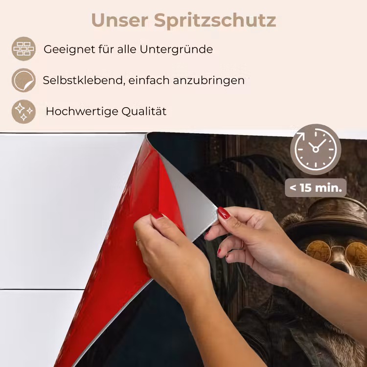 Beer - Bruin - Pak - Hoed keuken achterwand spatscherm klein -spatscherm_DE