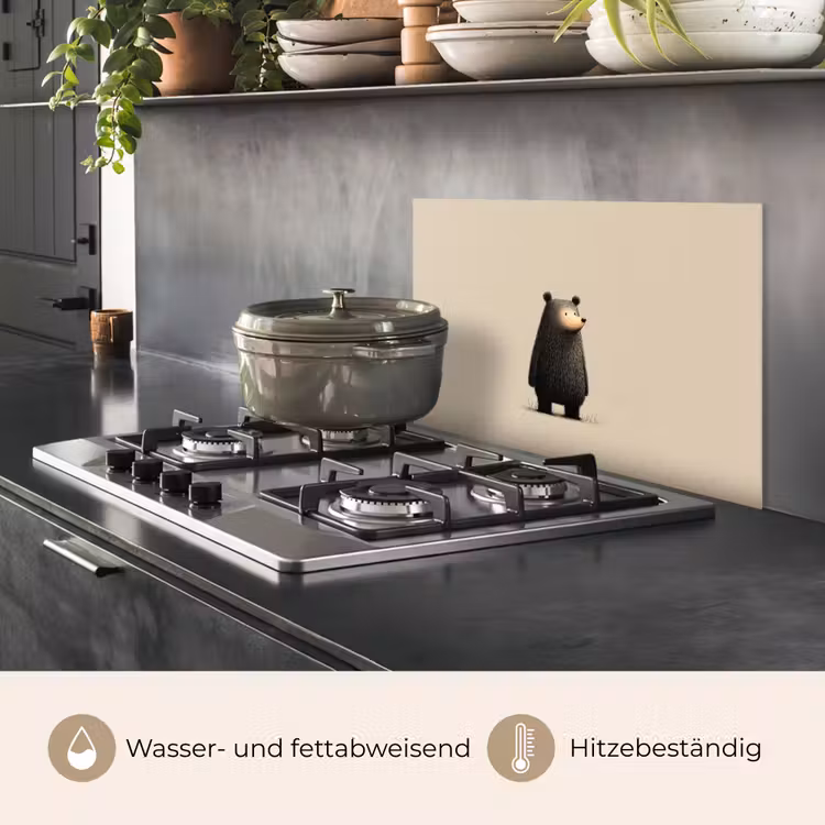Beer - Donkerbruin - Minimalistisch keuken achterwand spatscherm klein -usp_DE