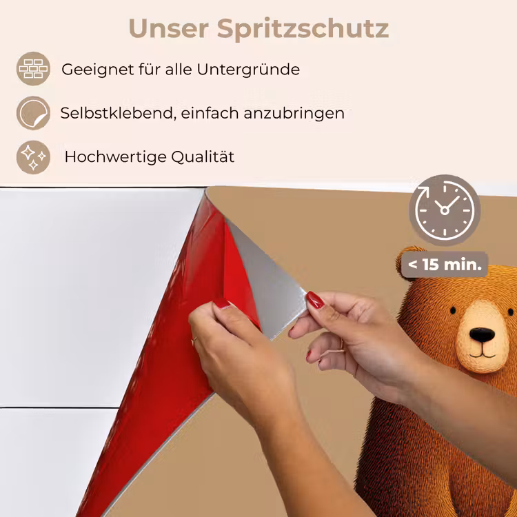 Beer - Minimalistisch - Bruin keuken achterwand spatscherm klein -spatscherm_DE