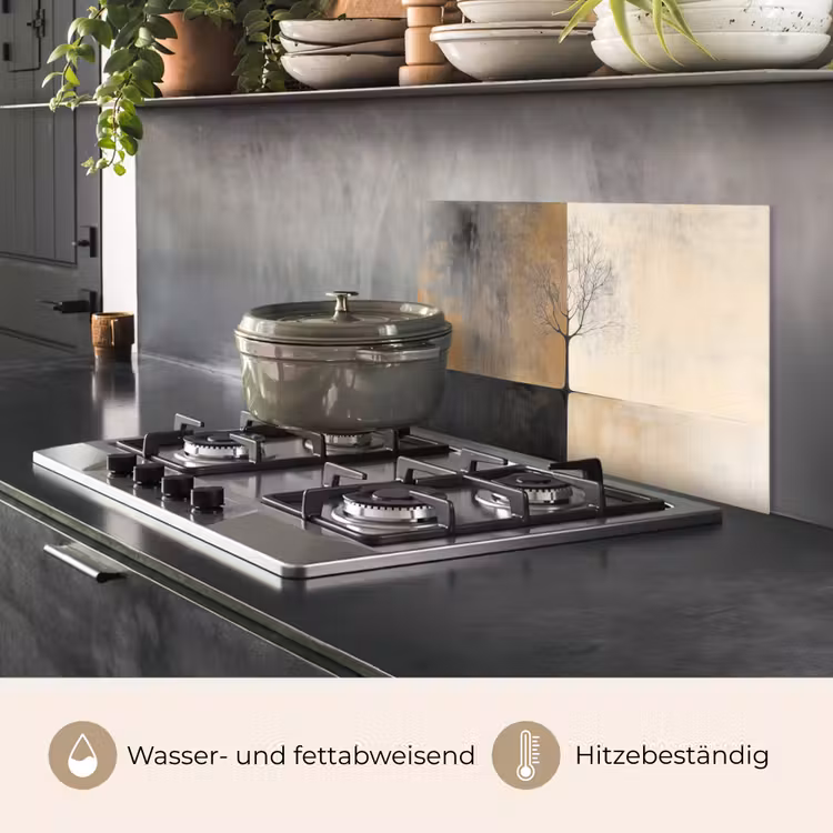 Boom - Vlakken - Takken - Kleurverloop keuken achterwand spatscherm klein -usp_DE