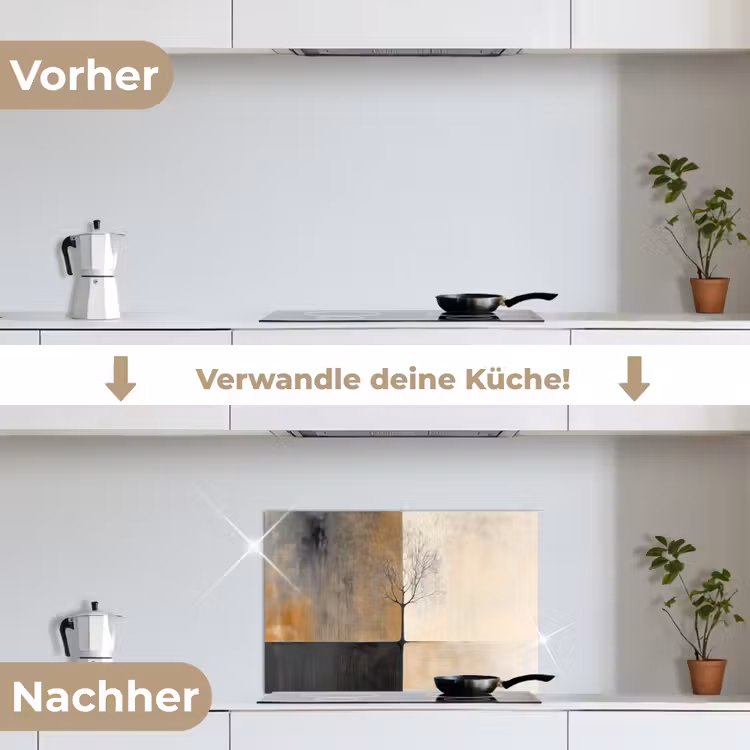 Boom - Vlakken - Takken - Kleurverloop keuken achterwand spatscherm klein -voor_na_DE