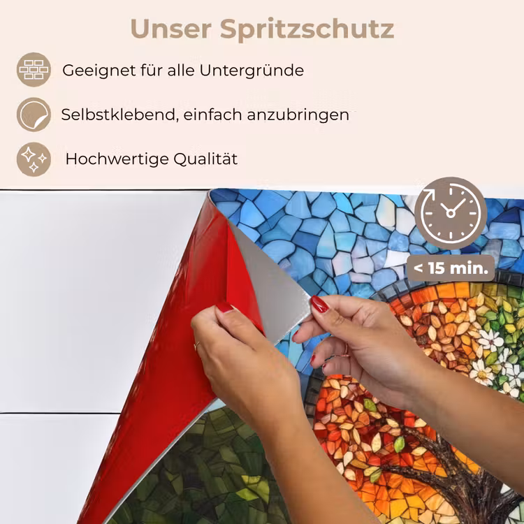 Boom - Seizoenen - Mozaïek - Bergen keuken achterwand spatscherm klein -spatscherm_DE