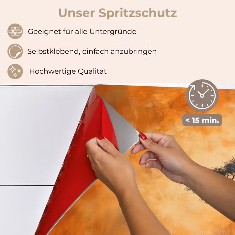 Boom - Landschap - Oranje keuken achterwand spatscherm klein -spatscherm_DE