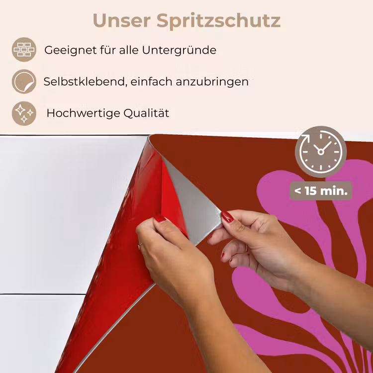 Boom - Paars - Cirkel - Vloeiend keuken achterwand spatscherm klein -spatscherm_DE