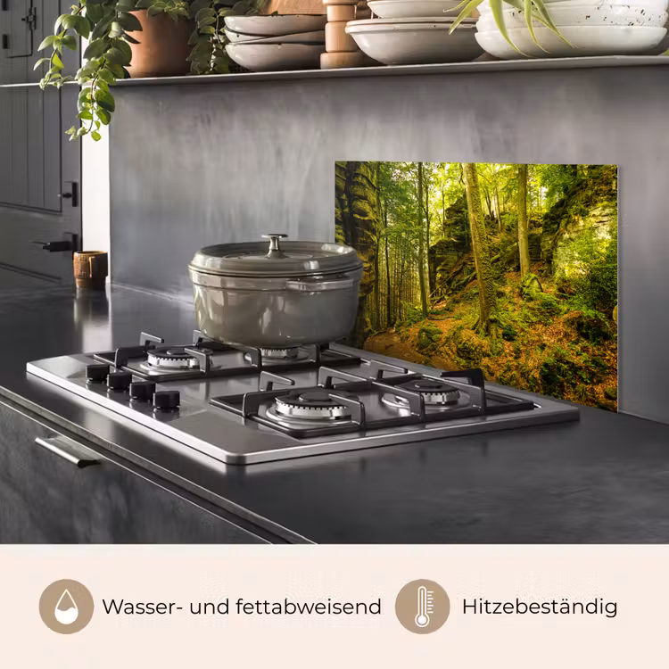 Bomen - Steen - Bos - Natuur - Planten keuken achterwand spatscherm klein -usp_DE