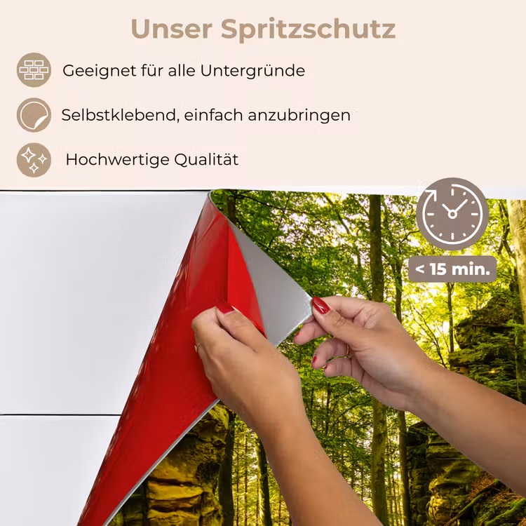 Bomen - Steen - Bos - Natuur - Planten keuken achterwand spatscherm klein -spatscherm_DE