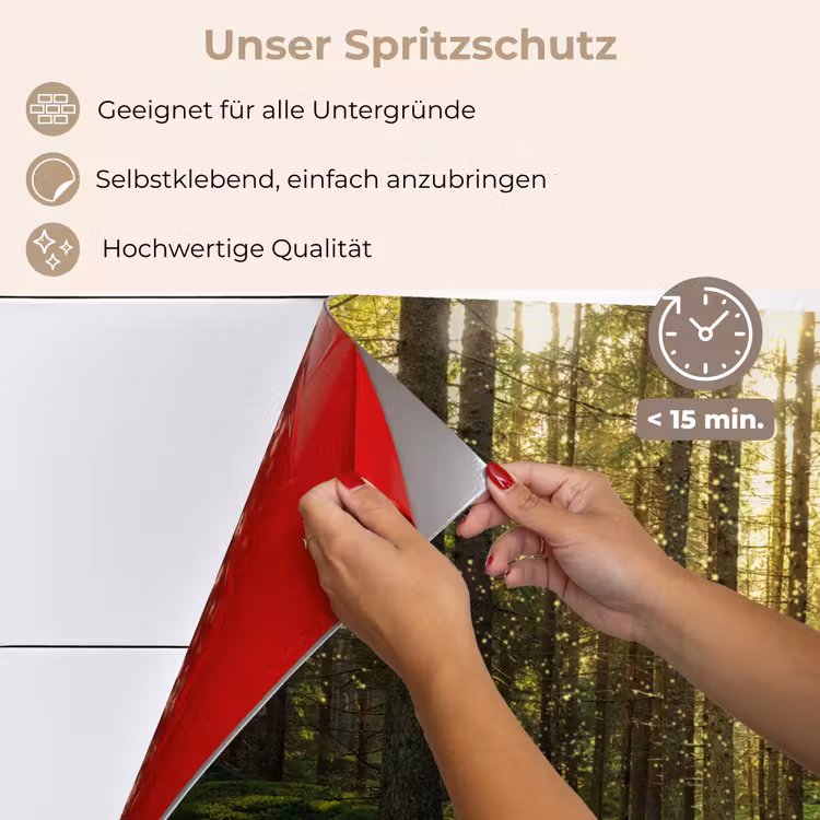 Bomen - Bos - Mos - Planten - Zon - Natuur keuken achterwand spatscherm klein -spatscherm_DE
