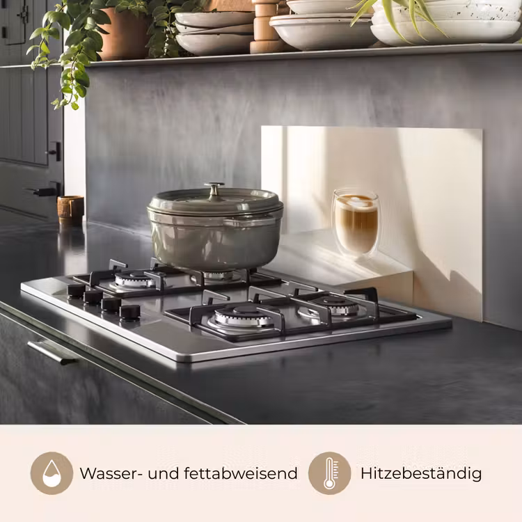 Mok - Latte - Minimalistisch - Schaduw keuken achterwand spatscherm klein -usp_DE