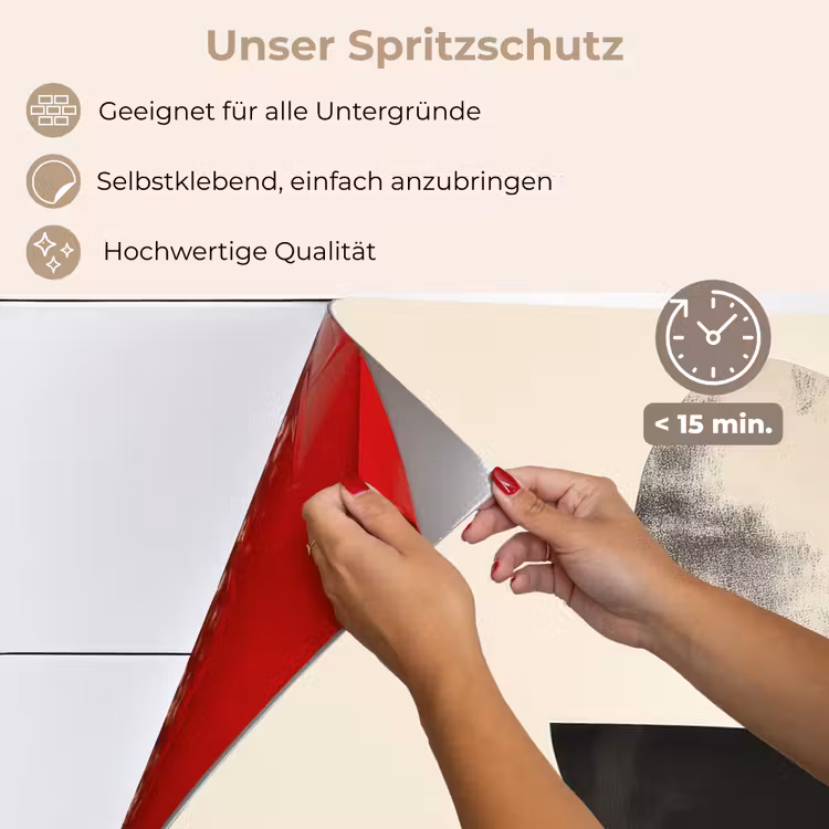 Beige - Japandi - Wabi sabi keuken achterwand spatscherm klein -spatscherm_DE