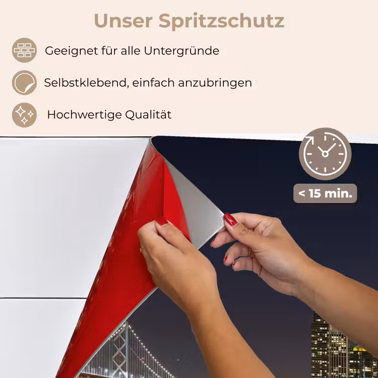 Verlichting - Hemel - Wolkenkrabbers - Skyline keuken achterwand spatscherm klein -spatscherm_DE