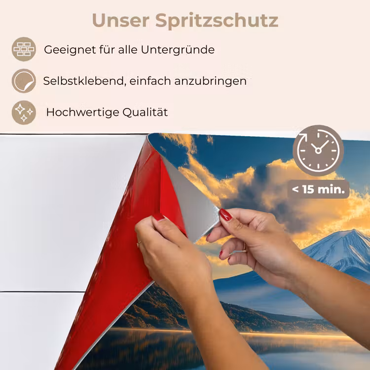 Berg - Rivier - Zonsondergang keuken achterwand spatscherm klein -spatscherm_DE