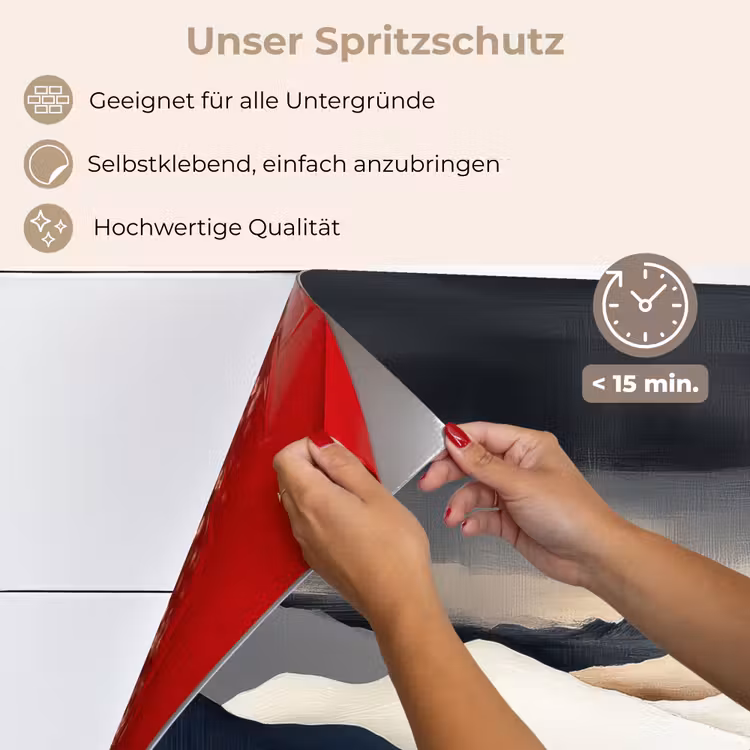 Bergen - Donkerblauw - Landschap keuken achterwand spatscherm klein -spatscherm_DE