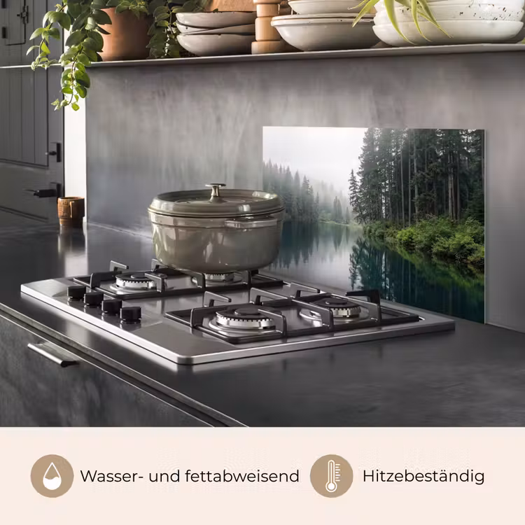 Bergen - Meer - Bos keuken achterwand spatscherm klein -usp_DE