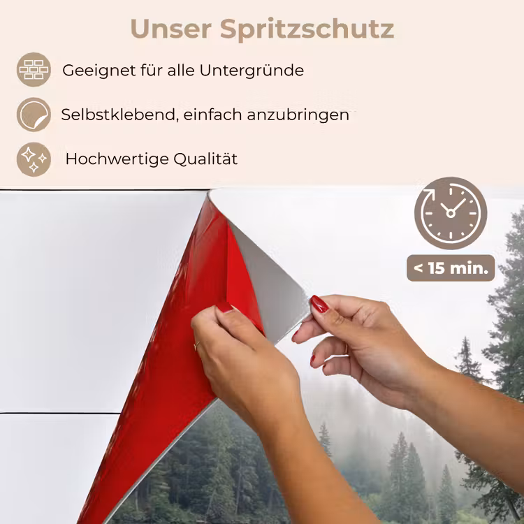 Bergen - Meer - Bos keuken achterwand spatscherm klein -spatscherm_DE