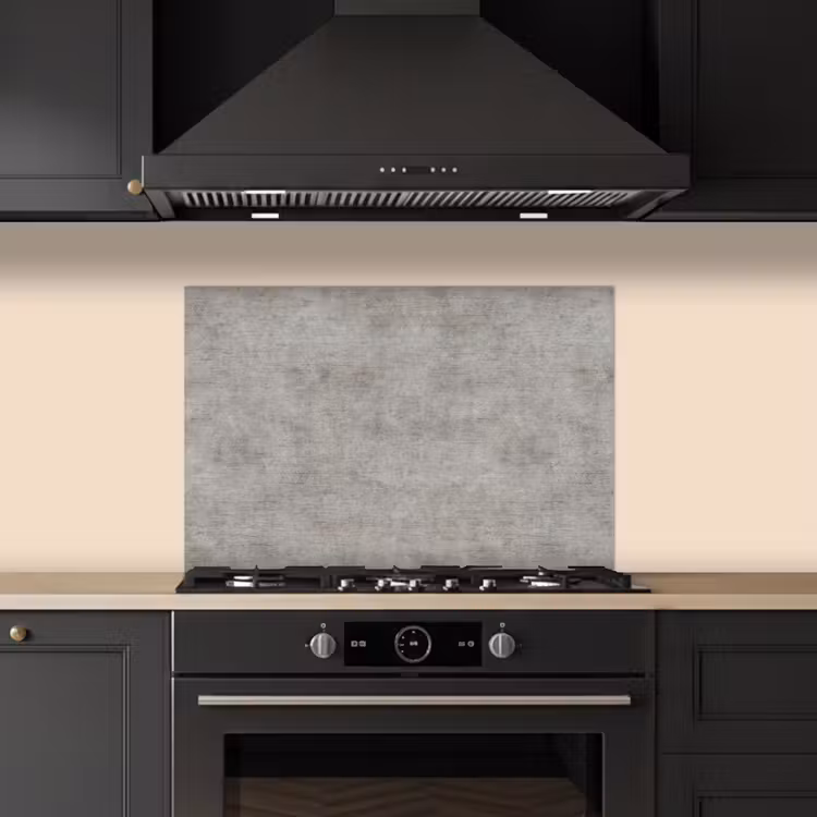 Beton - Oud - Grijs - Patronen keuken achterwand spatscherm klein 900 -sfeer1