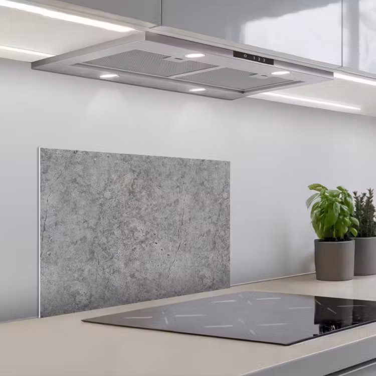 Beton - Antiek - Patronen keuken achterwand spatscherm klein 900 -3d_schuin