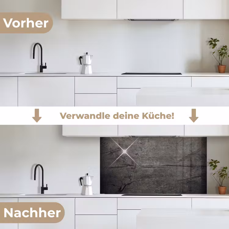 Beton - Grijs - donker keuken achterwand 2 middel -voor-na_DE