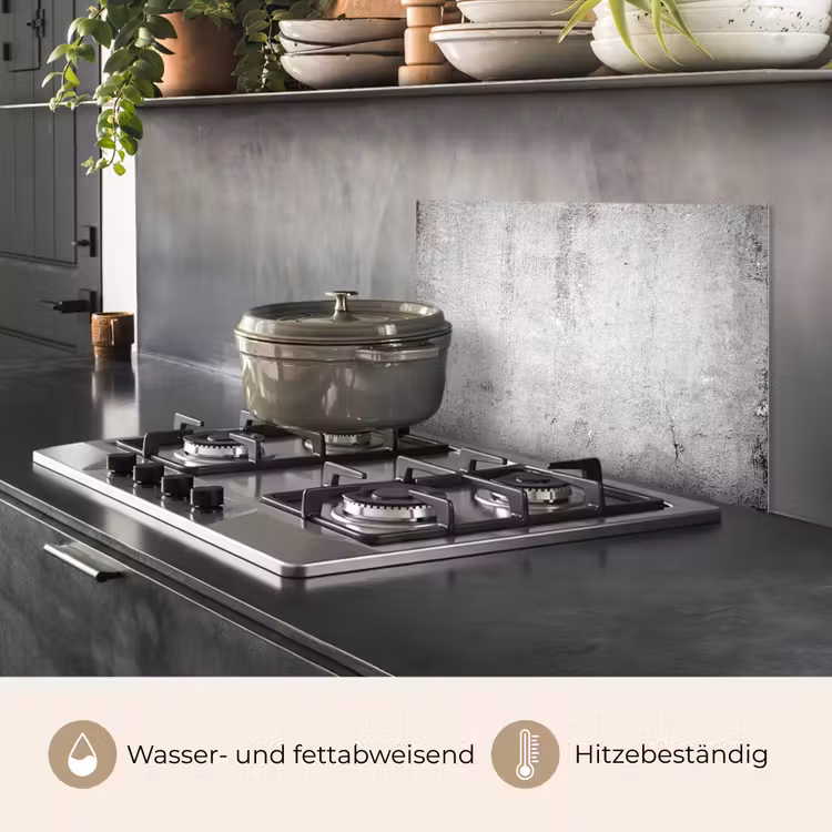 Beton - Grijs - Patroon - Vintage - Industrieel keuken achterwand spatscherm klein -usp_DE