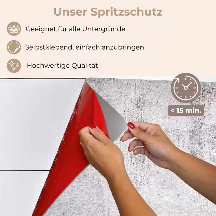 Beton - Grijs - Patroon - Vintage - Industrieel keuken achterwand spatscherm klein -spatscherm_DE