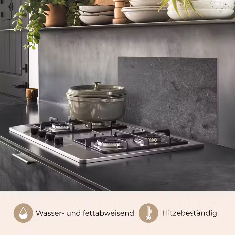 Beton - Grijs - Lijn - Vormen keuken achterwand spatscherm klein -usp_DE