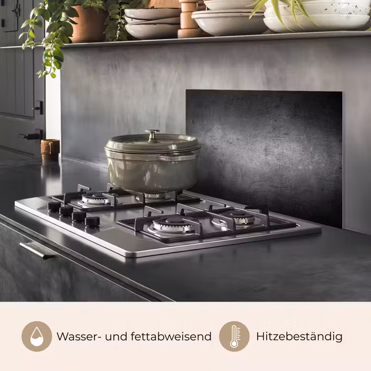 Beton - Grijs - Retro - Cement - Textuur keuken achterwand spatscherm klein -usp_DE