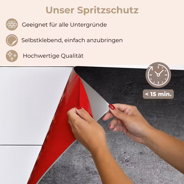 Beton - Grijs - Retro - Cement - Textuur keuken achterwand spatscherm klein -spatscherm_DE