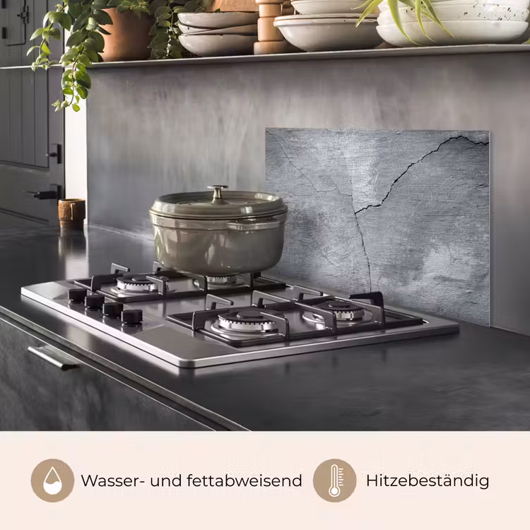 Beton - Grijs - Scheur keuken achterwand spatscherm klein -usp_DE