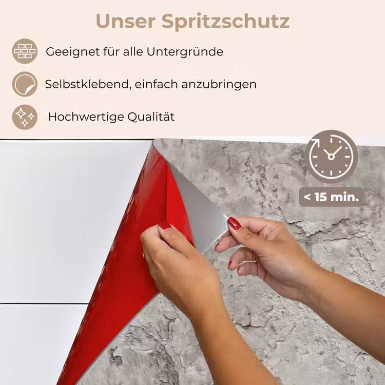Beton - Grijs - Muur keuken achterwand spatscherm klein 900 -spatscherm_DE
