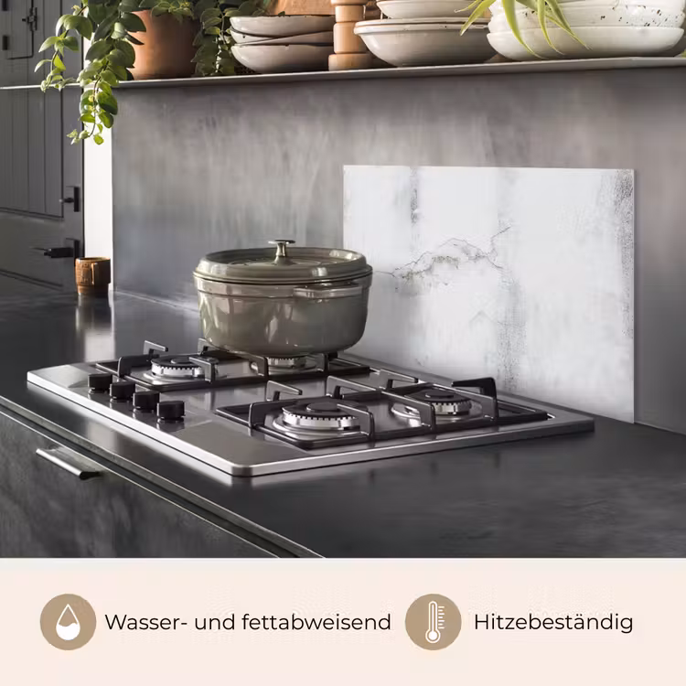 Beton - Grijs - Wit keuken achterwand spatscherm klein -usp_DE