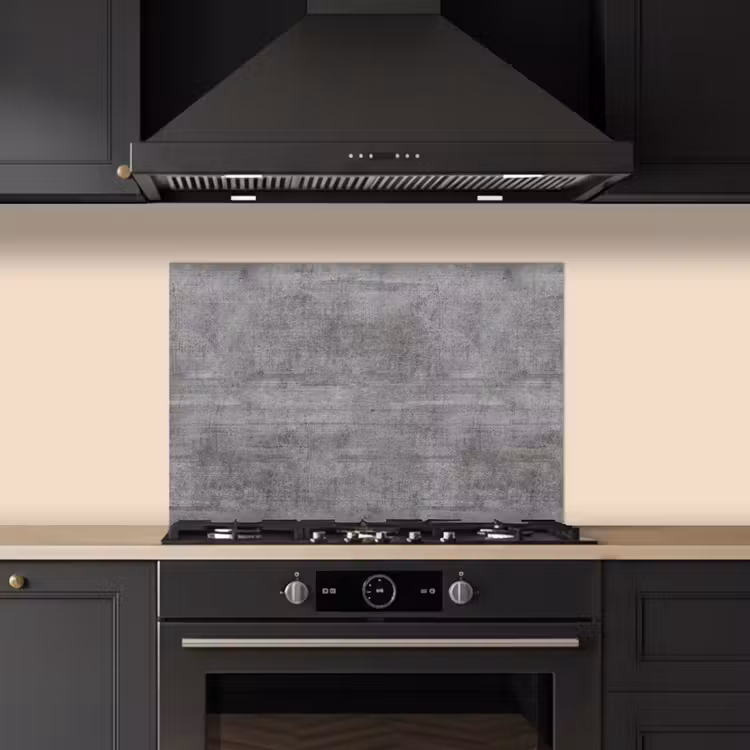 Beton - Patroon - Antiek keuken achterwand spatscherm klein 900 -sfeer1