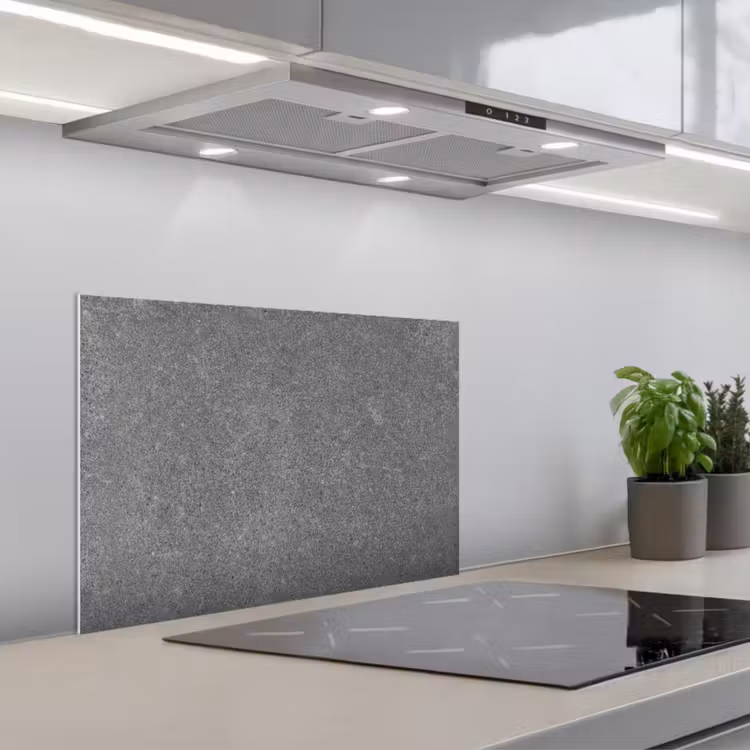 Beton - Patronen - Cement - Vintage - Textuur - Rustiek keuken achterwand spatscherm klein -3d_schuin
