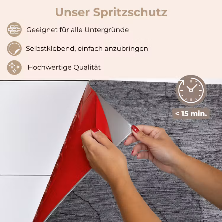 Beton - Zwart - Scheur keuken achterwand spatscherm klein -spatscherm_DE